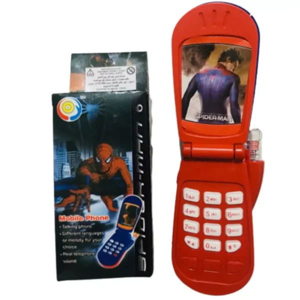 Spider-Man Red Toy Cell Phone for Kids