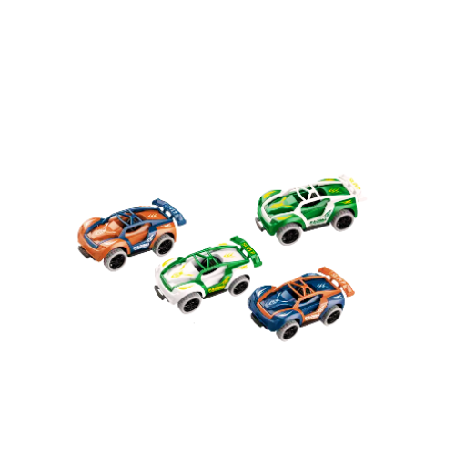 Stunt Vehicle Racer – Pull Back 9cm Flip 360 Stunt Car – Colorful 4-Color Options with Powerful Impact Drive -690107