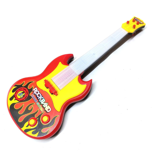 Toy Guitar with Light and Pre-Stored Notes
