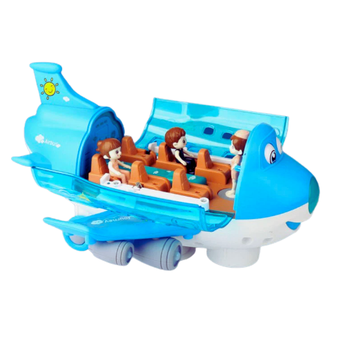 Aviation Airliner Universal Toy with Music, Lights & 360° Rotation - Remote Control Flying Toy for Kids (Ages 3+) -881116 - Image 3