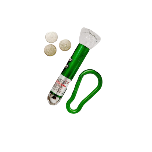 3-in-1 Retractable Laser Pointer Torch with Batteries – Multicolor 806