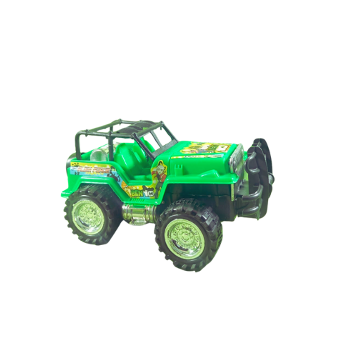 Friction Jeep Toy Car for Kids – Ben 10 Edition (Green)-1023