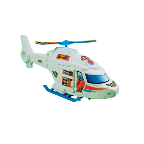 Multicolor Helicopter Toy with Pull String for Kids-349