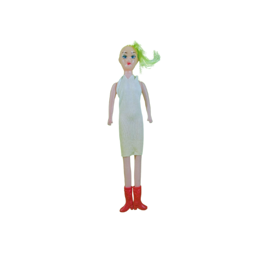 Beautiful Small Plastic Doll with Lovely Hair and Dress-8502