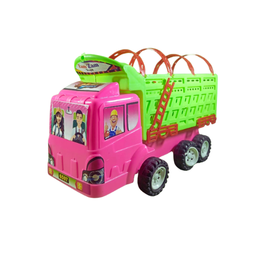 Multicolor Loading Dump Truck with 6 Wheels – Plastic Manual Toy-6597