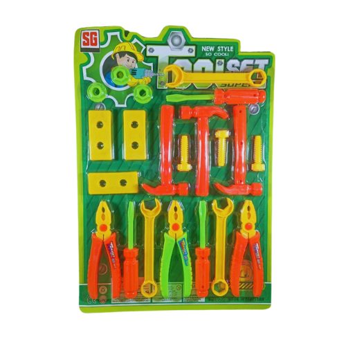 13-Piece Plastic Tools Gift Set for Kids – Perfect Birthday Gift and Learning Toy-8005