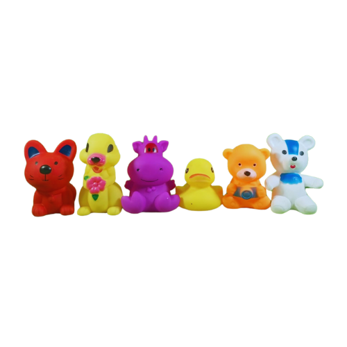 Baby Squeeze Toy Chu Chu Bath Toys Set of 6 Animals-187
