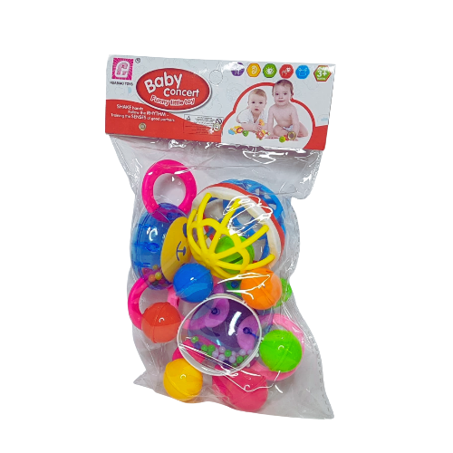 4-Piece Baby Rattle Set – Baby Concert Funny Little Toy-78