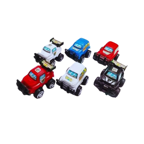 6 Pcs Plastic Jeep Car Toy Set for Kids-5500