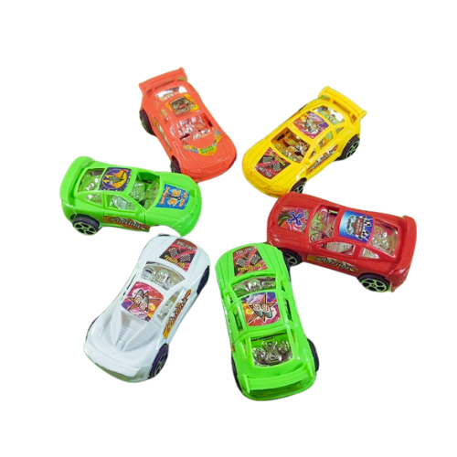 Pack of 6 Friction Cars for Kids – Multicolor Push & Go Toy Cars Set-1186