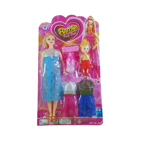 Girls Doll Set – Barbie Doll with Different Dresses & Colors | Eid Gift Package for Kids-413