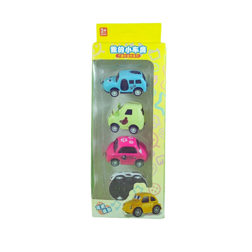 Premium Quality Die-Cast Baby Metal Cars – Pack of 4 – Durable, Realistic Toy Cars for Kids-130319