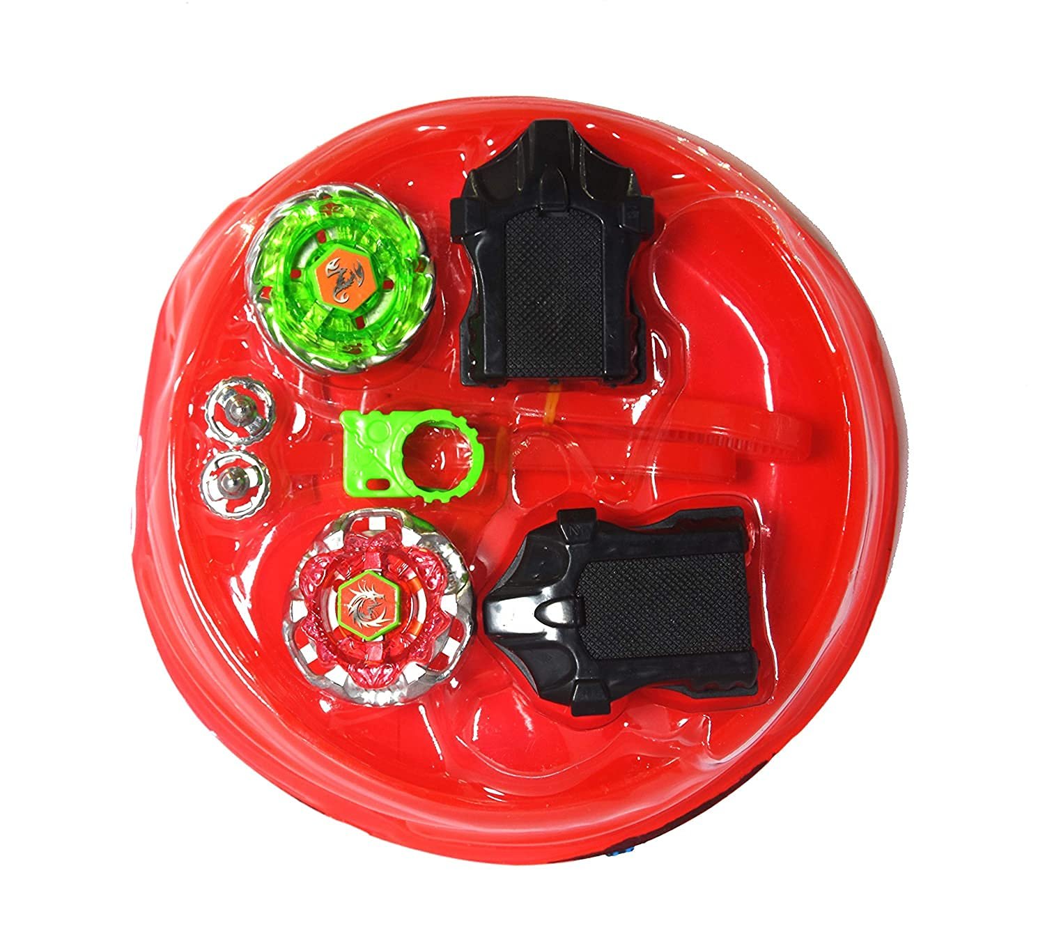 Beyblade Set with 2 Beys, 2 Launchers & Stadium – Metal Battle Tops-3304