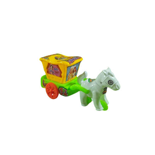 Horse Carriage Toy with Rope – Multicolor-9033