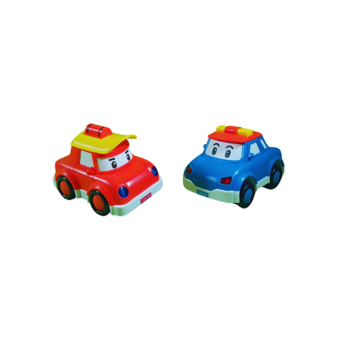 Inertial Power Mini Cartoon Rocking Car – Blue & Red-9587